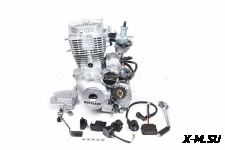 Двигатель 200см3 163FML CG200 (63,5x62,2) грм штанга, 5ск