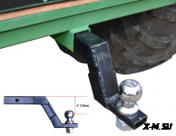 Фаркоп с шаром 50 мм, занижение 4&quot; (100 мм) (Комплект с установкой)