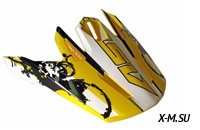 Козырек для шлема MX600 WHITE YELLOW BLACK