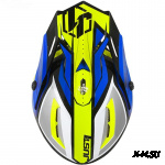 Козырек для шлема JUST1 J38 BLADE синий/Hi-Vis желтый/черный