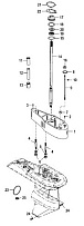 Комплект удлинителя - 2.5 Inch, Driveshaft Housing (879150A88) 4-Х ТАКТНОГО ПЛМ MERCURY 50 Серийный номер от 0P515897 и выше