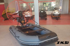 Лодка Бурлак 340 НДНД с аэроустановкой поворотной 20 л.с.