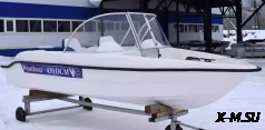 Стеклопластиковая моторная лодка Wyatboat-430 DCM (килевая)