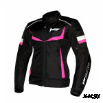 Текстильная женская куртка ASTRA (MOTEQ, M01505) (Черный/Розовый)