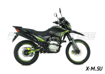 Мотоцикл эндуро ROCKOT XR250 (черный/зеленый, 21/18, ЭПТС)