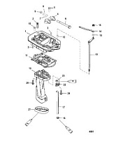 Выхлопная труба 2-Х ТАКТНОГО ПЛМ MERCURY 60 Серийный номер от 0G590000 до 0G760299