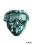 Очки зимние HETOSHI Face Mask FJ026B (двойное стекло) цв.Камуфляж(Nato green) цв.стекла прозрачный