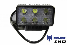 Светодиодная фара мощностью 18W ближний свет